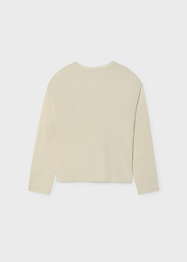Camiseta serigrafia bebé - Creme