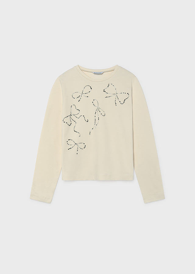 Camiseta serigrafia bebé - Creme