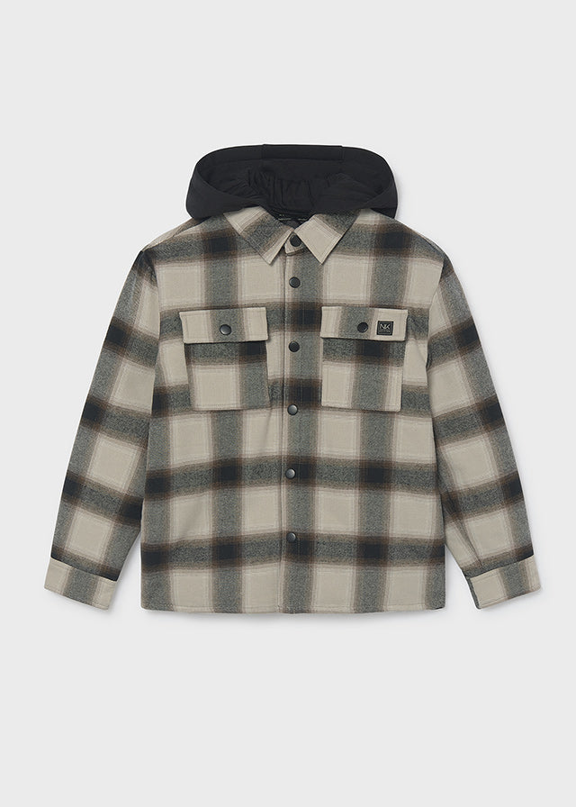 Sobrecamisa acolch.c/ capuz - Preto