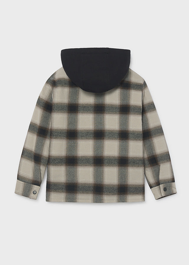 Sobrecamisa acolch.c/ capuz - Preto