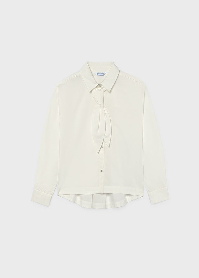Blusa popeline gravata - Nata