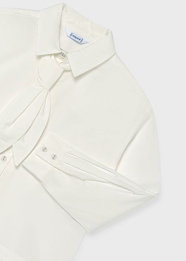 Blusa popeline gravata - Nata