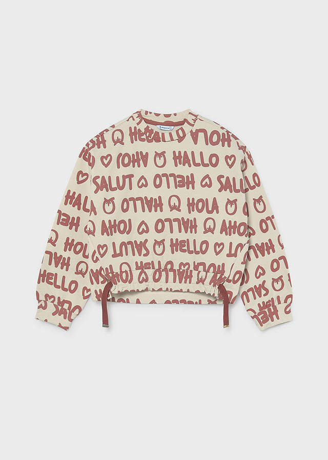 Sweat estampada - Pedra