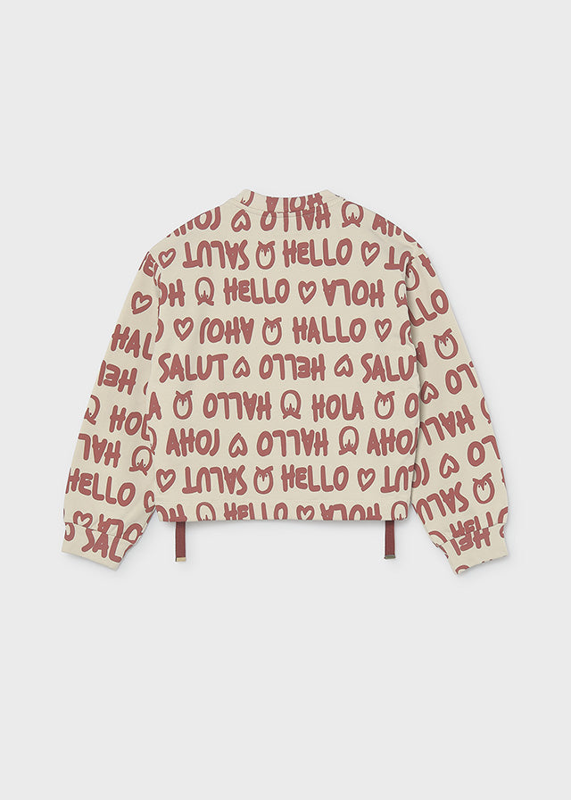 Sweat estampada - Pedra
