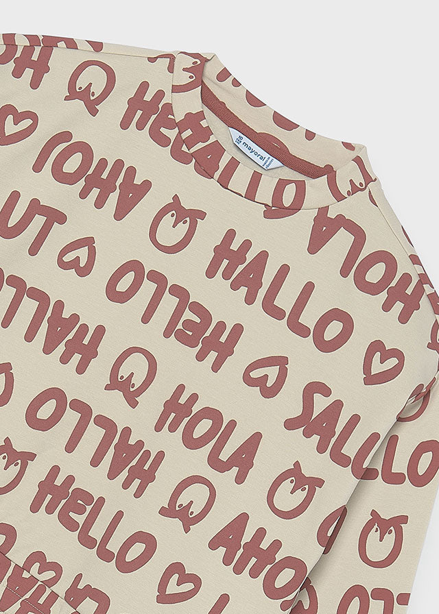 Sweat estampada - Pedra