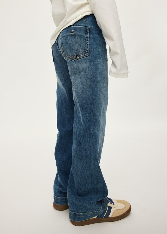 Calça denim wide leg - Base