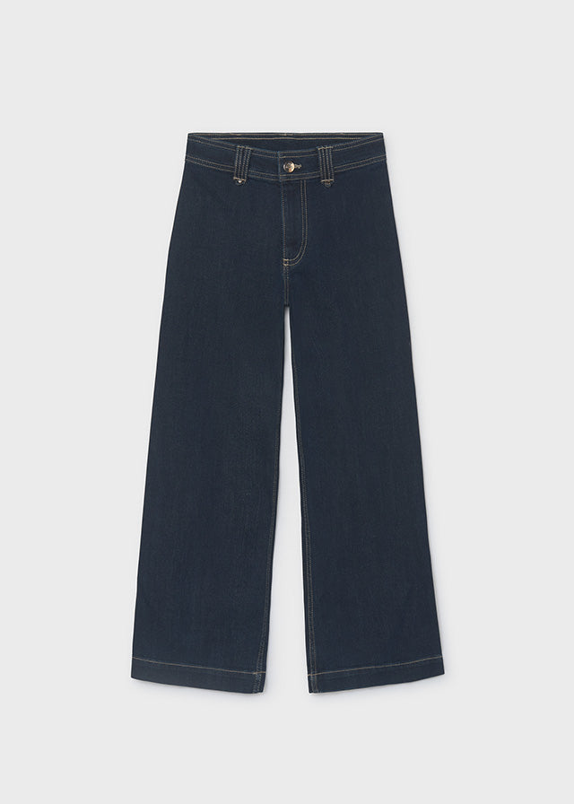 Calça denim wide leg - Super escu