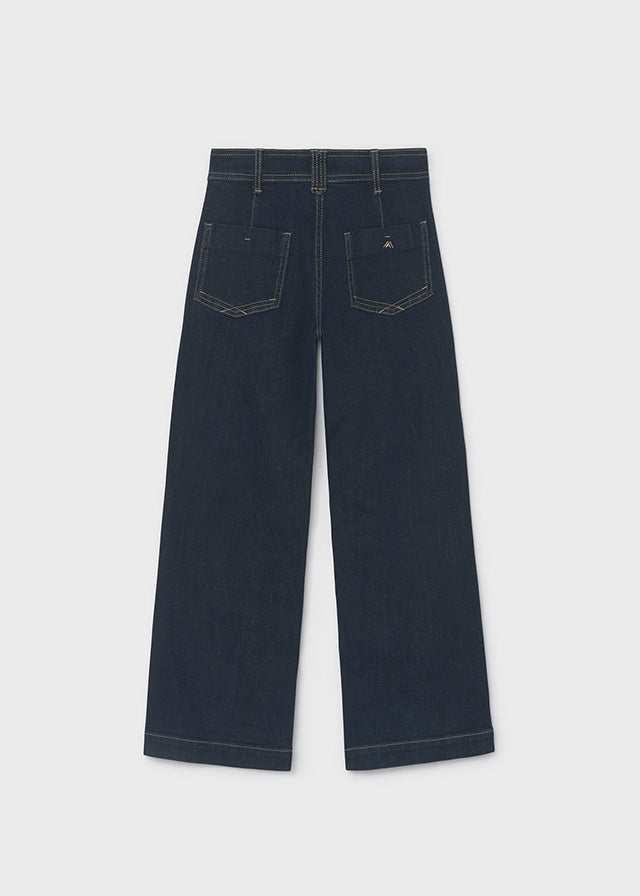 Calça denim wide leg - Super escu