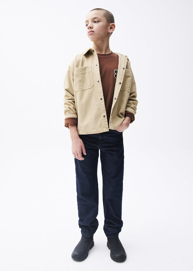 Calça denim loose fit - Dark indig