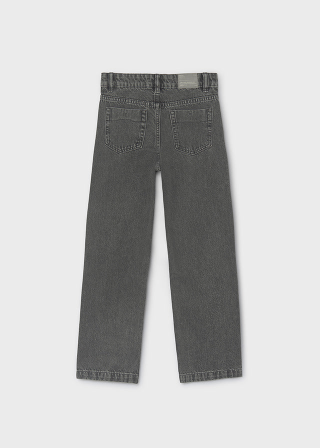 Calça relaxed fit denim - Grey