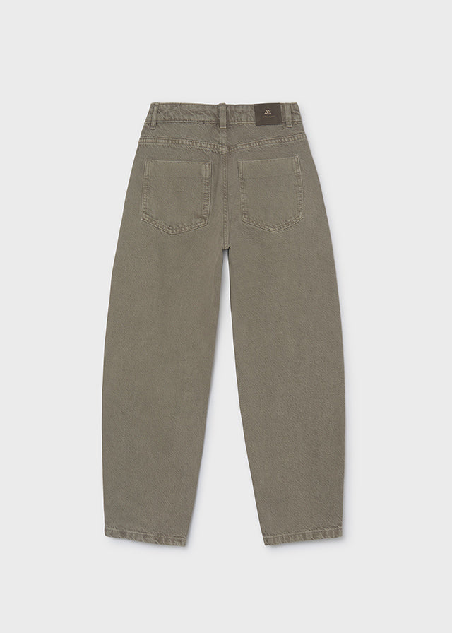 Calça sarja barrel - Alga