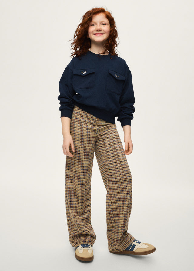 Conj. calça jacquard - Marinho
