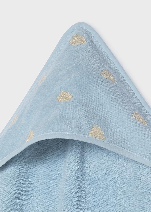 Toalha estampada - Azul céu