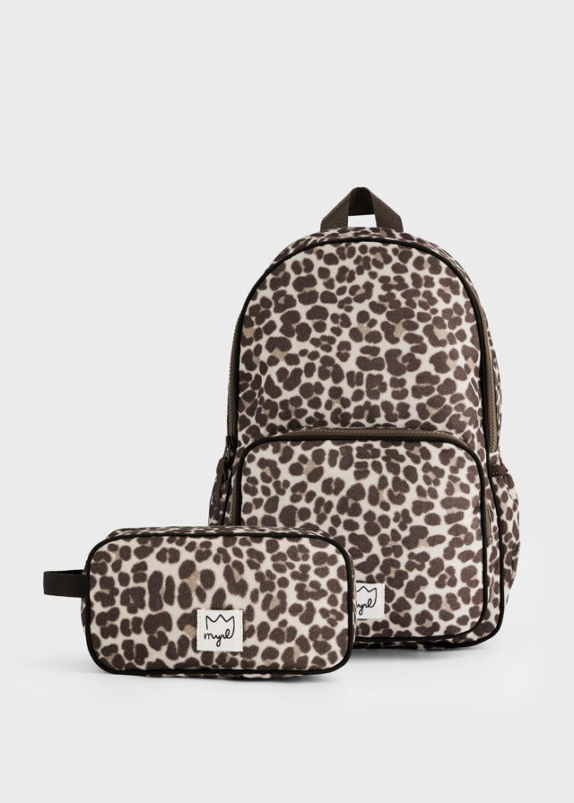 Mochila com estojo - Castanha