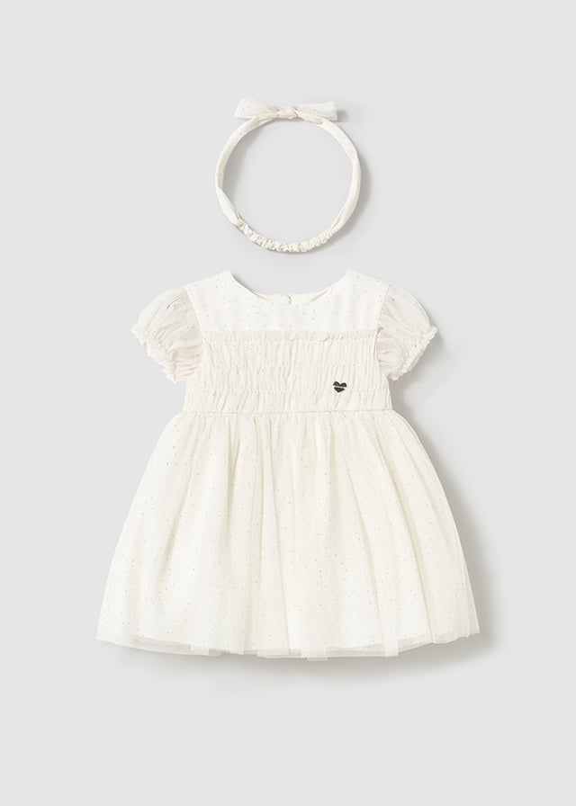 Vestido tule bandolete - mayoral - Baby menina - SS25-1902