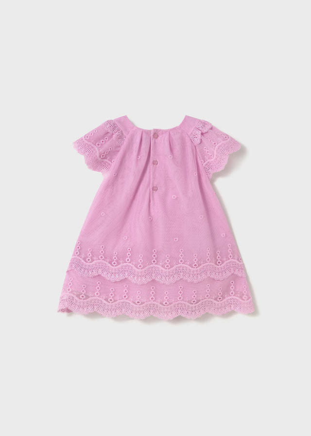 Vestido tul bordado - mayoral - Baby menina - SS25-1910