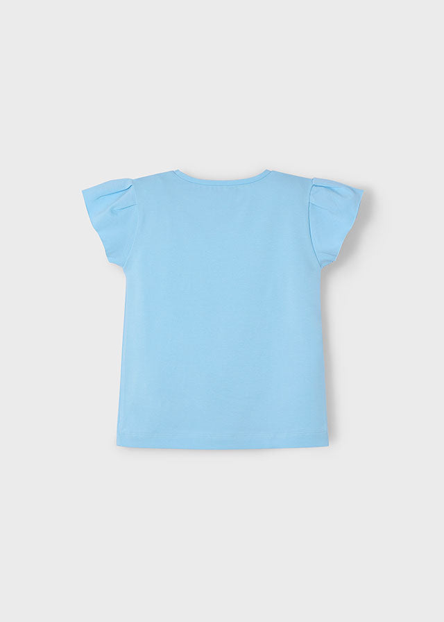Camiseta manga curta - mayoral - Mini Menina - SS25-3015