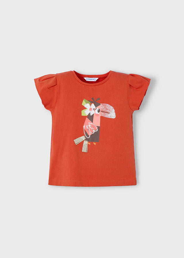 Camiseta manga curta - mayoral - Mini Menina - SS25-3015