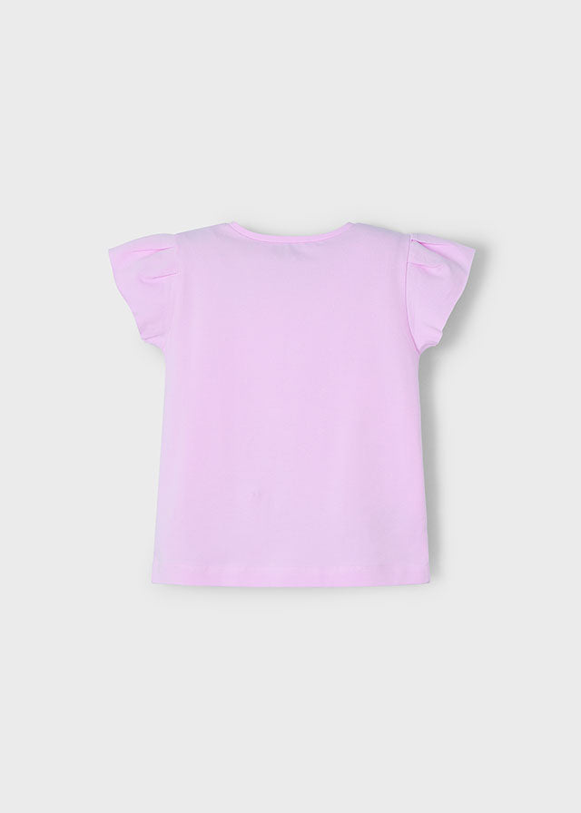 Camiseta manga curta - mayoral - Mini Menina - SS25-3015