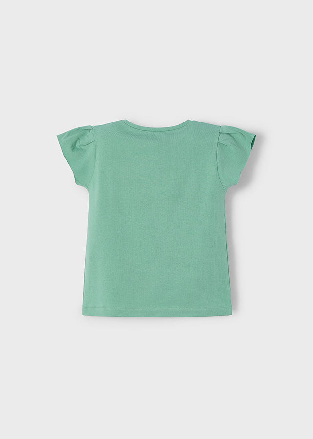 Camiseta manga curta - mayoral - Mini Menina - SS25-3015