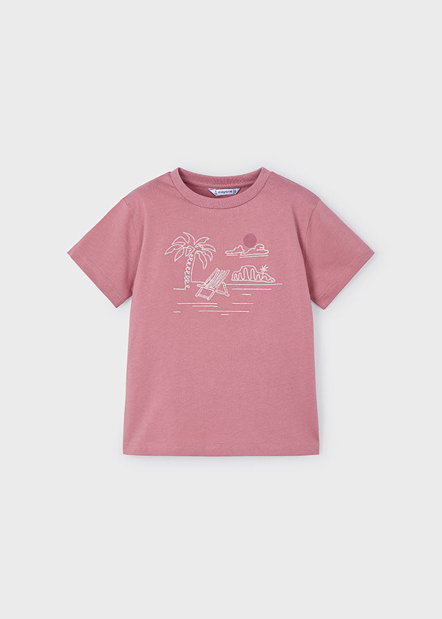 Camiseta m/curta bordada - mayoral - Mini Menino - SS25-3026