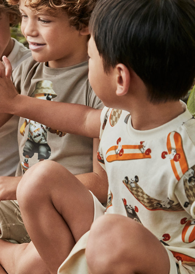 Camiseta estampada - mayoral - Mini Menino - SS25-3038
