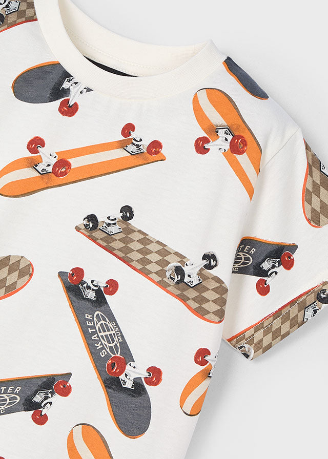Camiseta estampada - mayoral - Mini Menino - SS25-3038