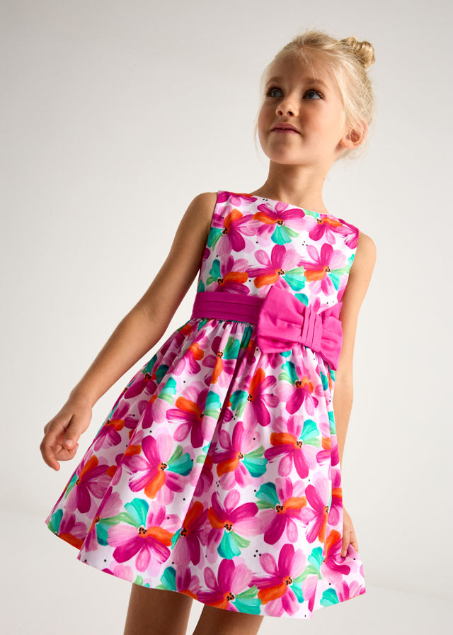Vestido estampado - mayoral - Mini Menina - SS25-3917
