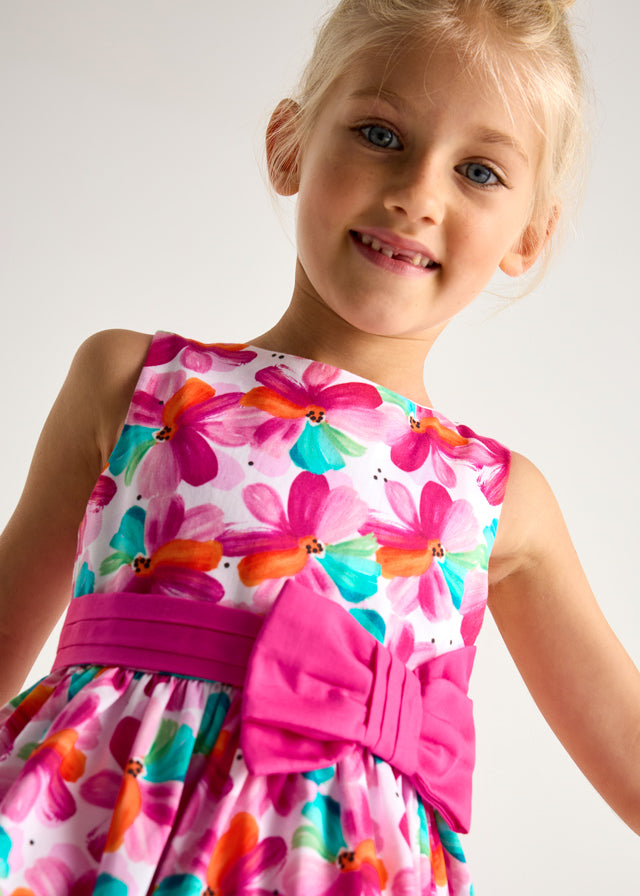 Vestido estampado - mayoral - Mini Menina - SS25-3917
