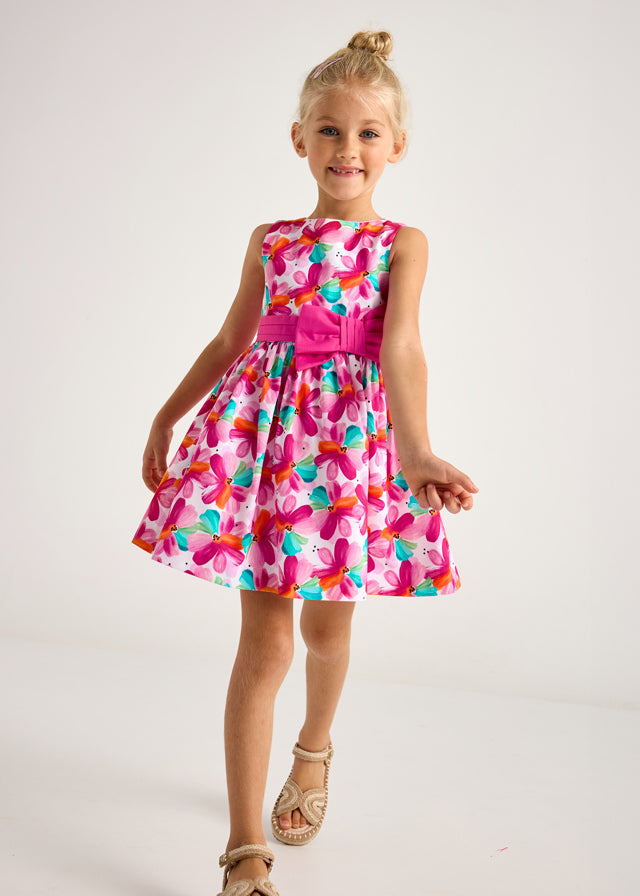 Vestido estampado - mayoral - Mini Menina - SS25-3917