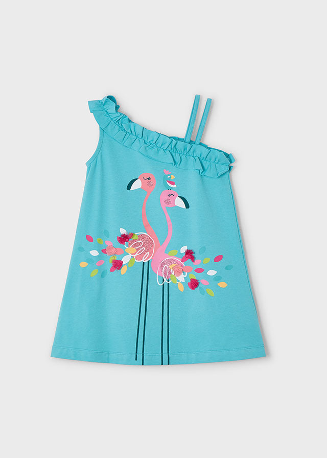 Vestido assimetrico - mayoral - Mini Menina - SS25-3937