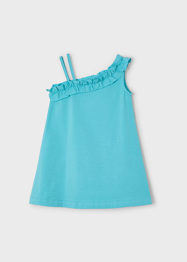 Vestido assimetrico - mayoral - Mini Menina - SS25-3937