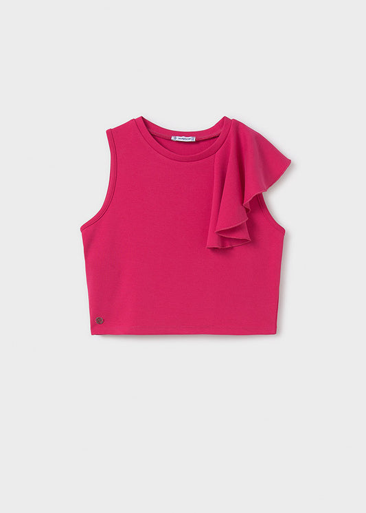 Camiseta alças folhos - mayoral - Menina - SS25-6034