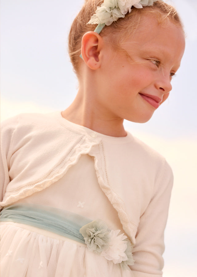 Casaco bolero tricô básico - mayoral - Mini Menina - SS26-320