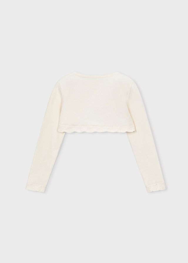 Casaco bolero tricô básico - mayoral - Mini Menina - SS26-320