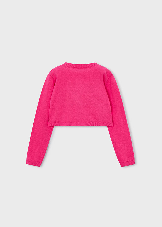 Casaco tricô básico - mayoral - Mini Menina - SS26-321