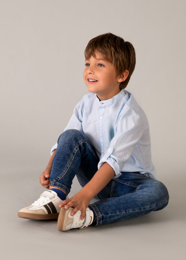 Calça ganga regular fit basic - mayoral - Mini Menino - SS26-540