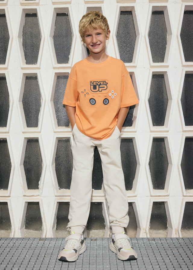 Calça felpa básica punhos - mayoral - Menino - SS26-744