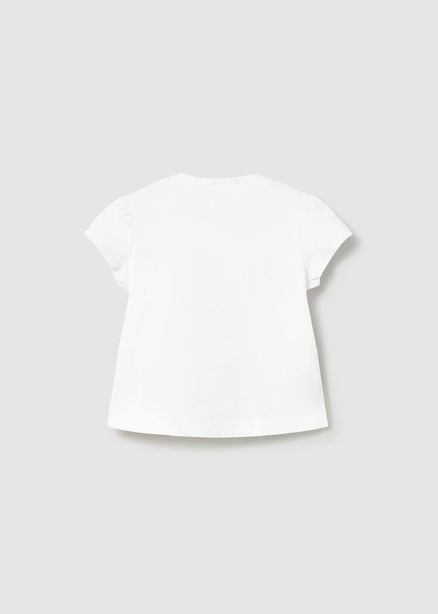 Camiseta manga curta - mayoral - New Born menina - SS26-1076