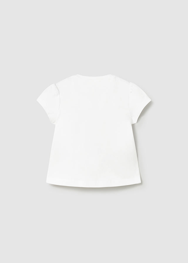 Camiseta manga curta - mayoral - New Born menina - SS26-1076
