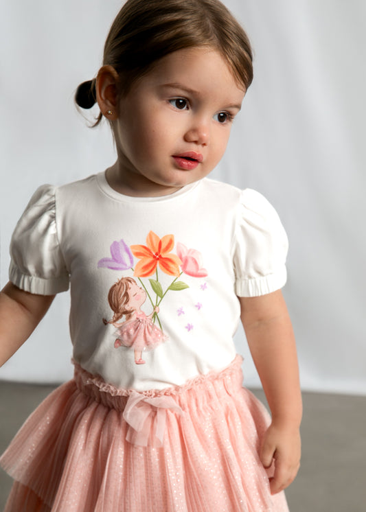Camiseta manga curta - mayoral - Baby menina - SS26-1078