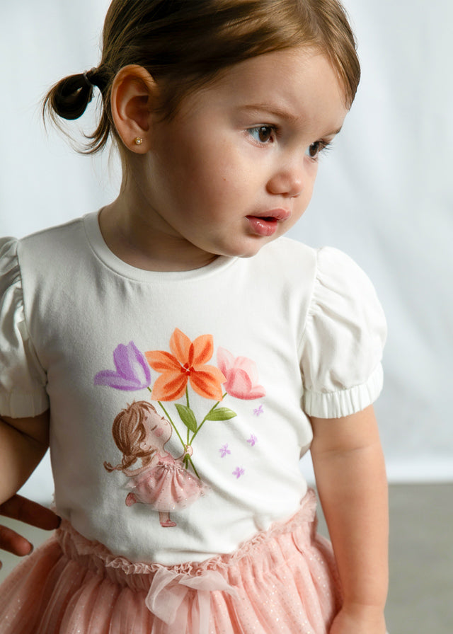 Camiseta manga curta - mayoral - Baby menina - SS26-1078