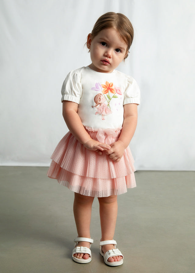 Camiseta manga curta - mayoral - Baby menina - SS26-1078