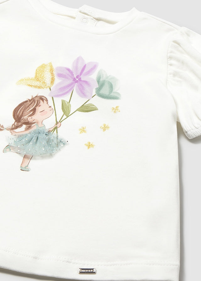 Camiseta manga curta - mayoral - Baby menina - SS26-1078