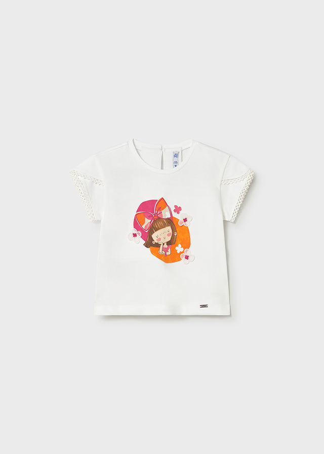 Camiseta manga curta - mayoral - Baby menina - SS26-1079