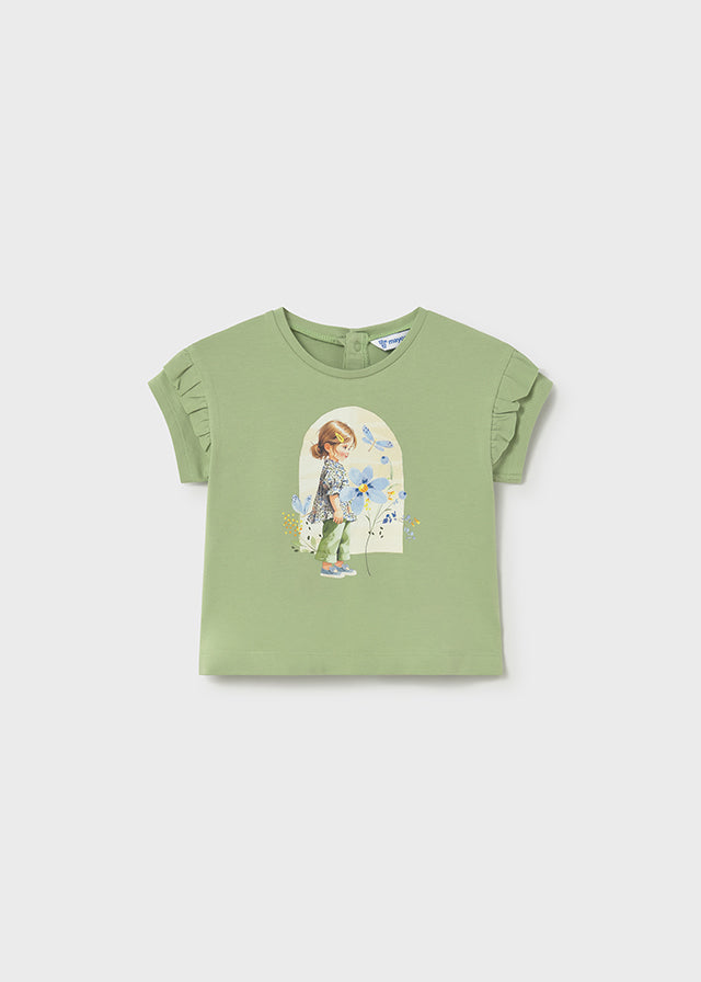 Camiseta m/cta gráfica - mayoral - Baby menina - SS26-1080