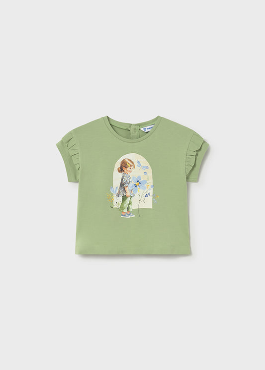 Camiseta m/cta gráfica - mayoral - Baby menina - SS26-1080