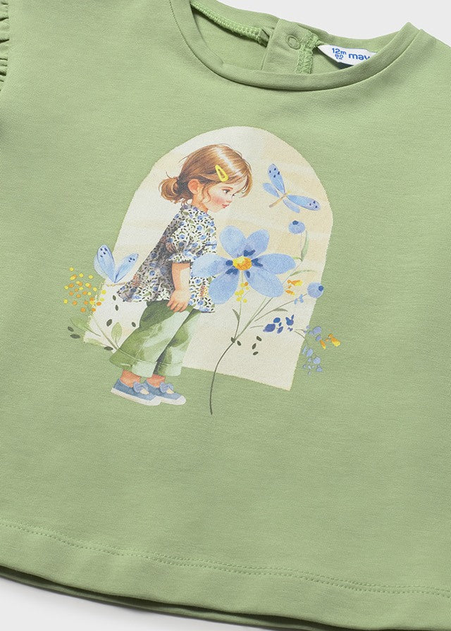 Camiseta m/cta gráfica - mayoral - Baby menina - SS26-1080