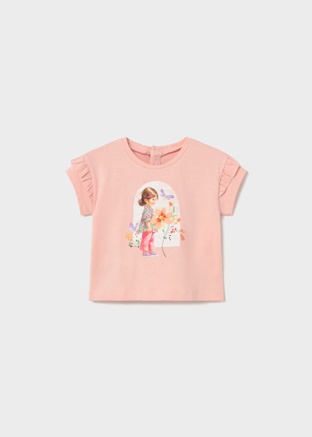 Camiseta m/cta gráfica - mayoral - Baby menina - SS26-1080