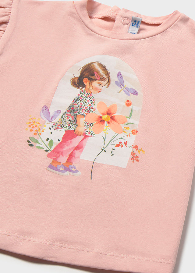 Camiseta m/cta gráfica - mayoral - Baby menina - SS26-1080